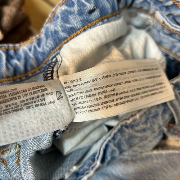 Abercrombie & Fitch The Loose High Rise Jeans Curve Love Light Wash Size 29 8 - Picture 10 of 10